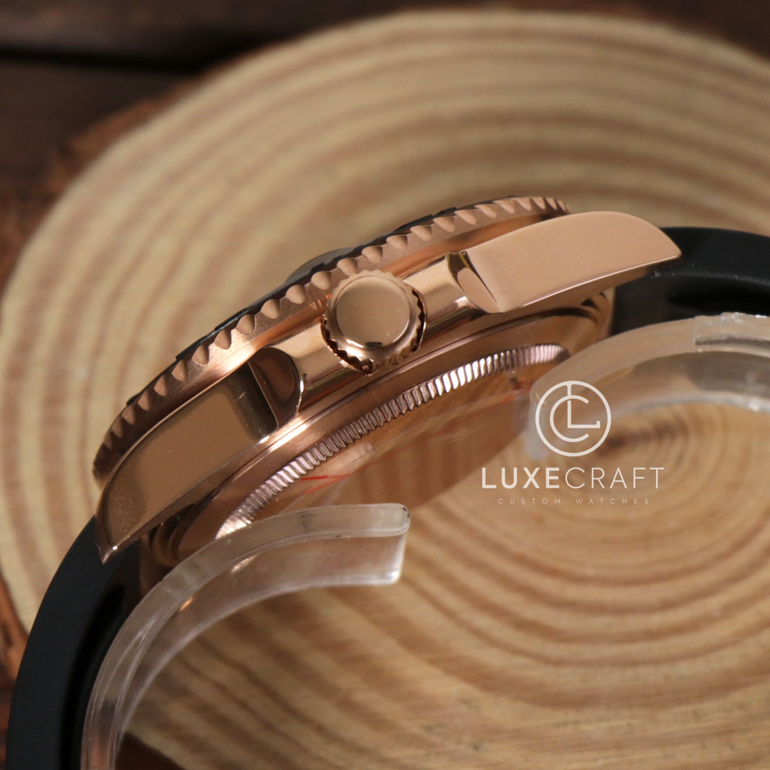 SEIKOMARINE ROSE GOLD - BLACK