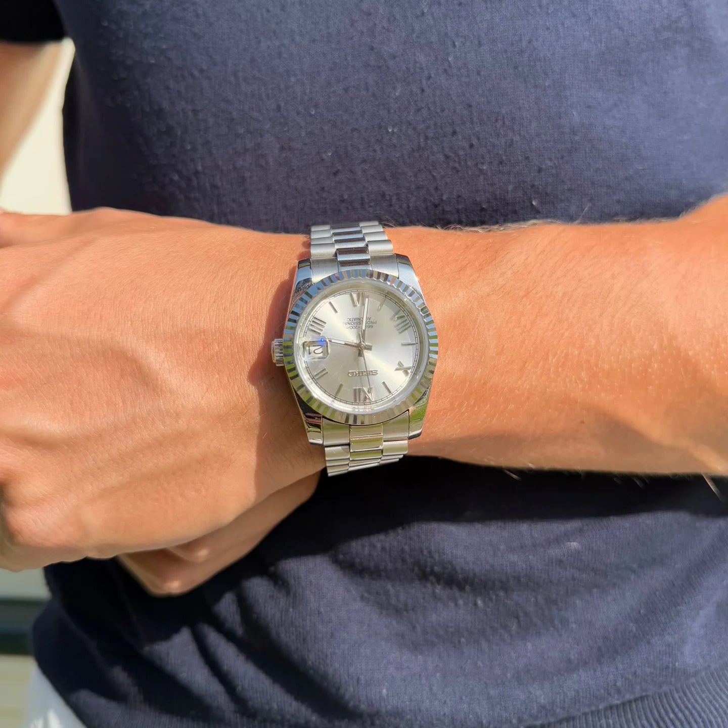 SEIKOJUST ROMAN SILVER