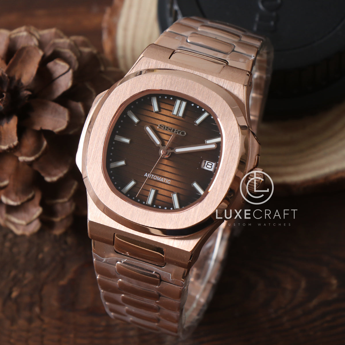 NAUTIKO ROSE GOLD BROWN