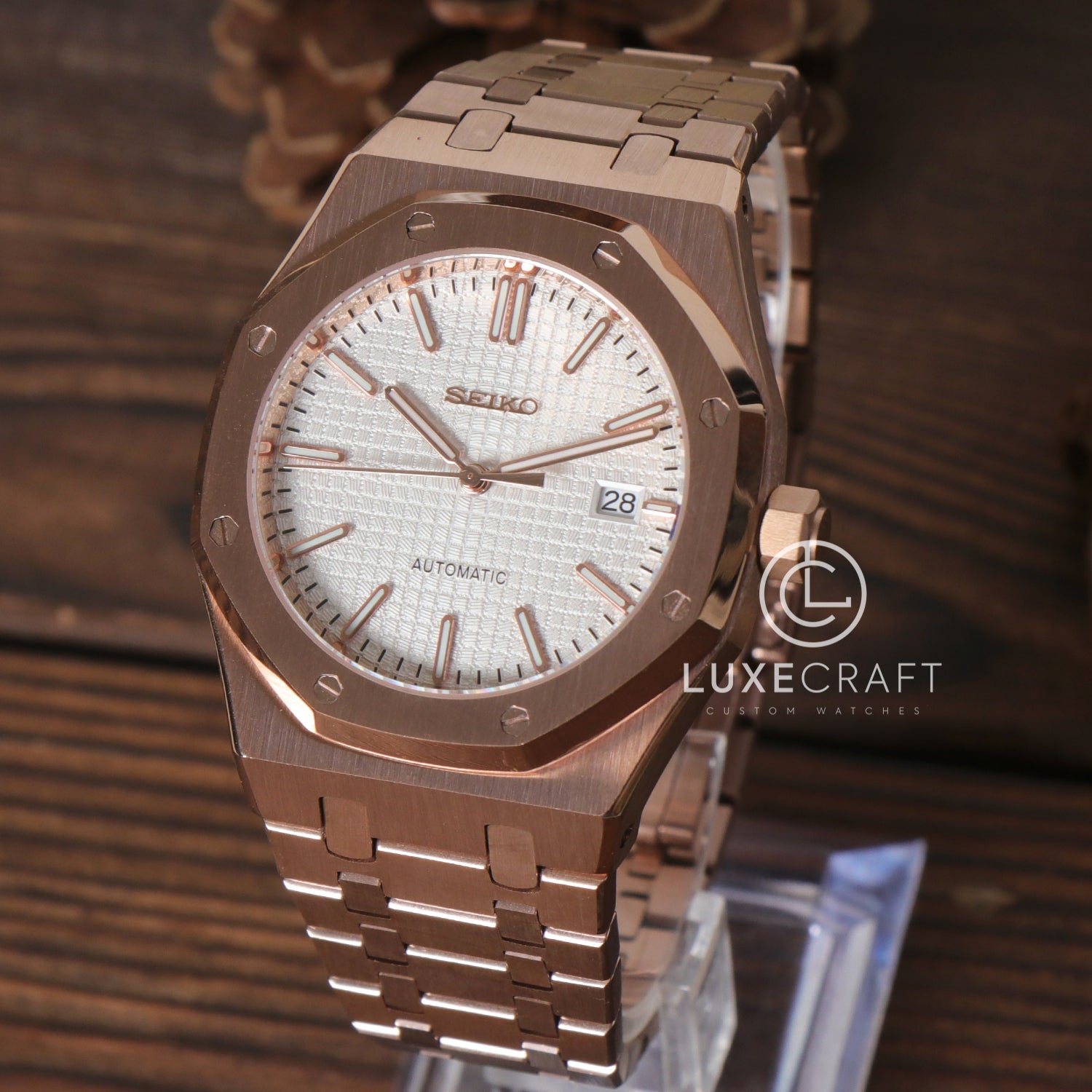 ROYAL SEIKOAK ROSE GOLD WHITE