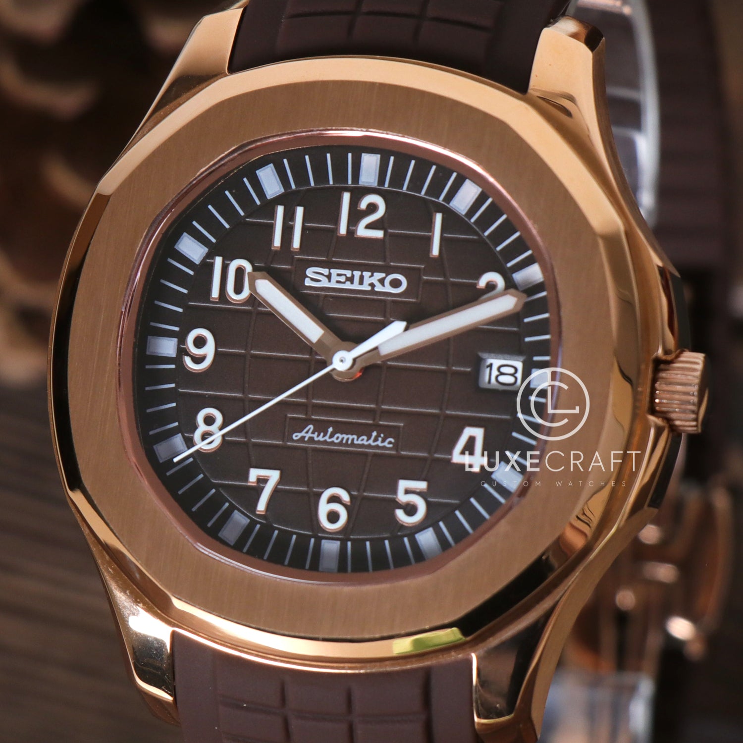 SEIKONAUT BROWN (ROSE GOLD)