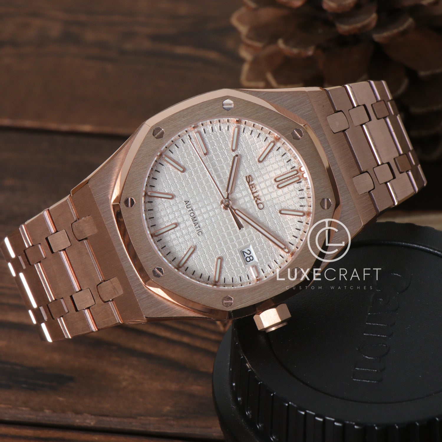 ROYAL SEIKOAK ROSE GOLD WHITE