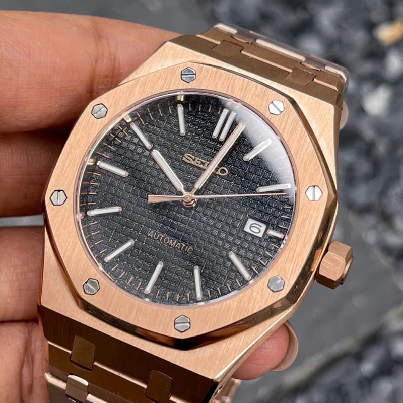 ROYAL SEIKOAK ROSE GOLD BLACK